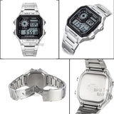 Casio AE1200 World Time "Royale" Digital Sport Watch - Stainless Steel