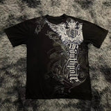 Y2K Gothic Oversized Graphic Tee