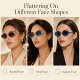 Cat Eye Sunglasses | Gold Alloy Frame | UV400 Women