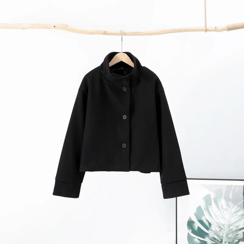 Women's Stand Collar Zip Jacket – Autumn/Winter