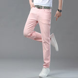 Men's Elastic Colorful Straight-Fit Jeans | Spring Autumn