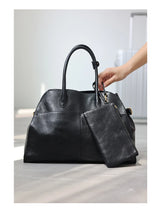 Women's Vegetable-Tanned Cowhide Leather Tote Bag