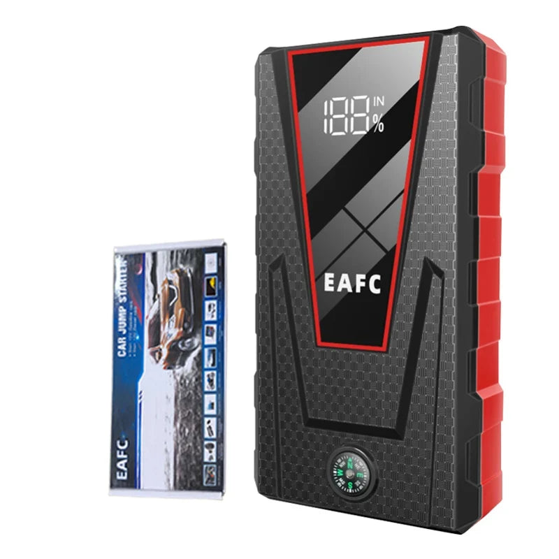 EAFC 12V  Car Jump Starter Power Bank Portable Car Battery Booster ChargerStarting Device Auto Emergency Start-up Lighting