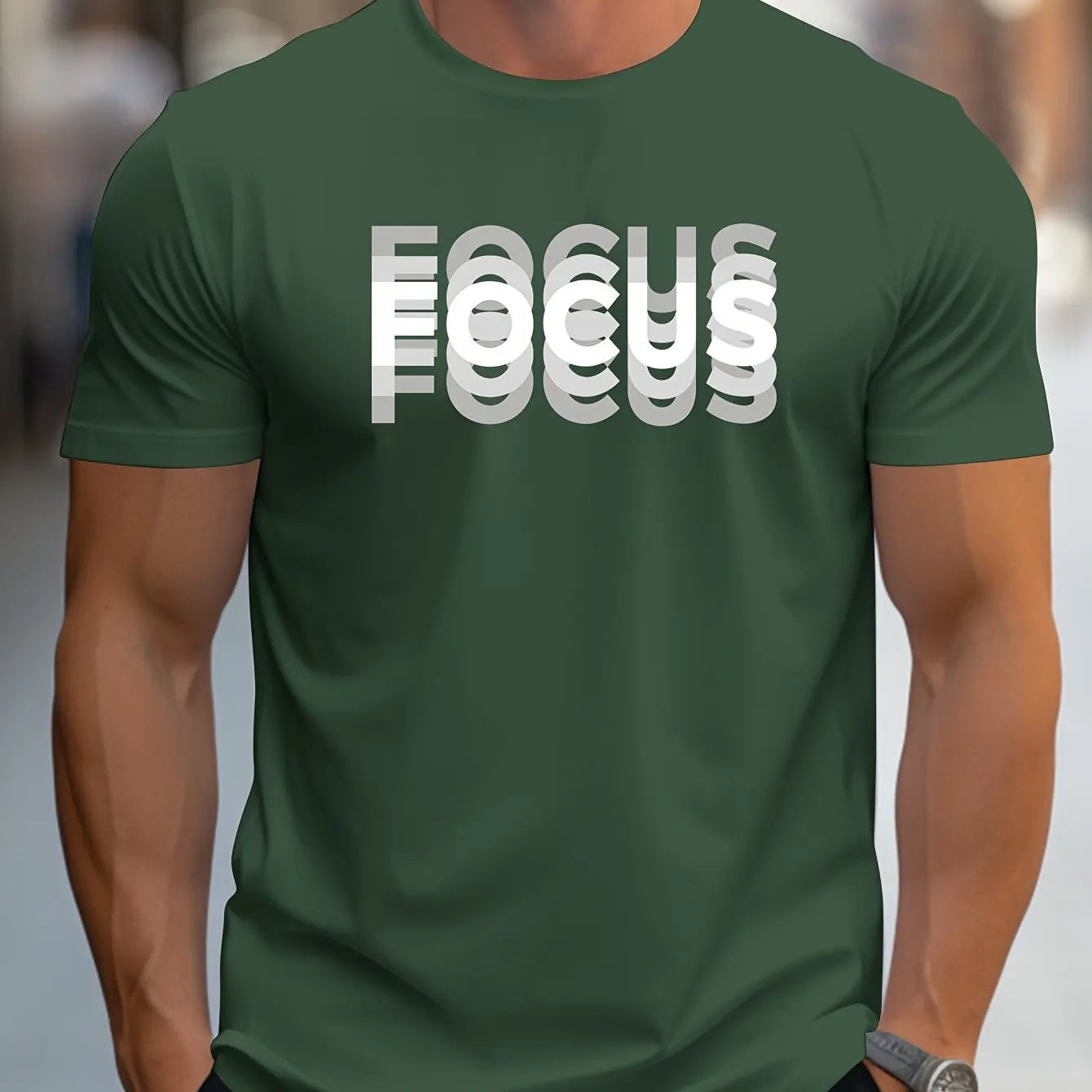 Men’s Oversized "Focus" Cotton Tee