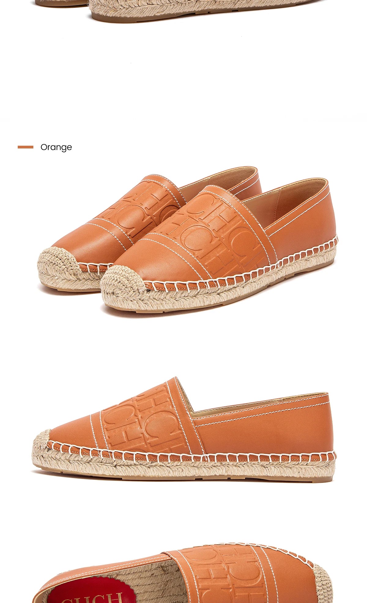 CHCH Women's Handmade Hemp Flat Beach Shoes
