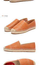 CHCH Women's Handmade Hemp Flat Beach Shoes