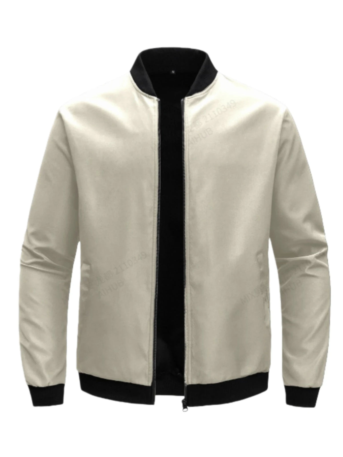 Men's Lightweight Zip-Up Baseball Collar Jacket