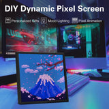 LED Pixel Matrix Bluetooth Smart Display 64x64 RGB Digital Lamp Panel DIY Art Display Gaming Anime Room Decor Frame APP Control
