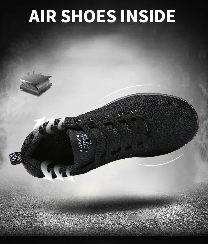 Men's Lightweight Knit Sneakers | Breathable Mesh Athletic Shoes