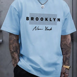 Men's Brooklyn NY Graphic Cotton T-Shirt - Relaxed Fit