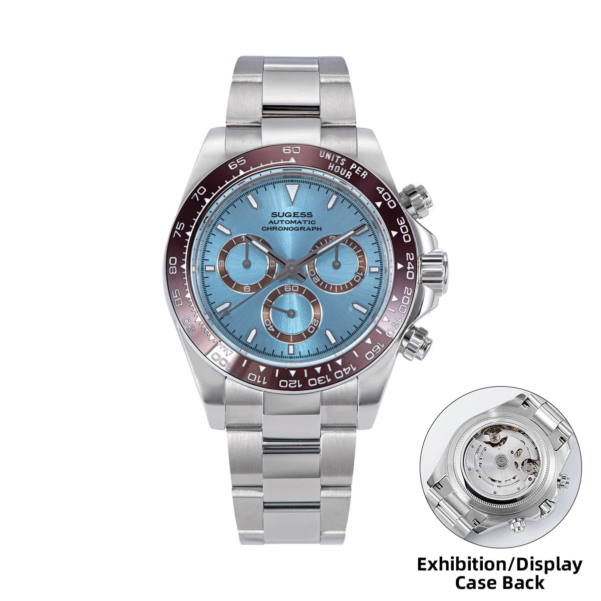 Sugess Panda Chronograph 39mm Automatic Watch