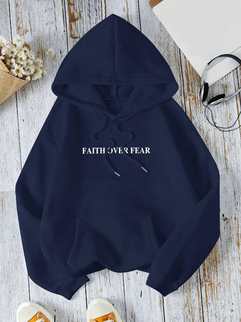 Faith Over Fear Fleece Hoodie