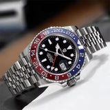 PAGANI DESIGN 40mm Automatic GMT Wristwatch Stainless Steel Waterproof Men Watch Top Brand Mechanical sports Watches Men PD-1662