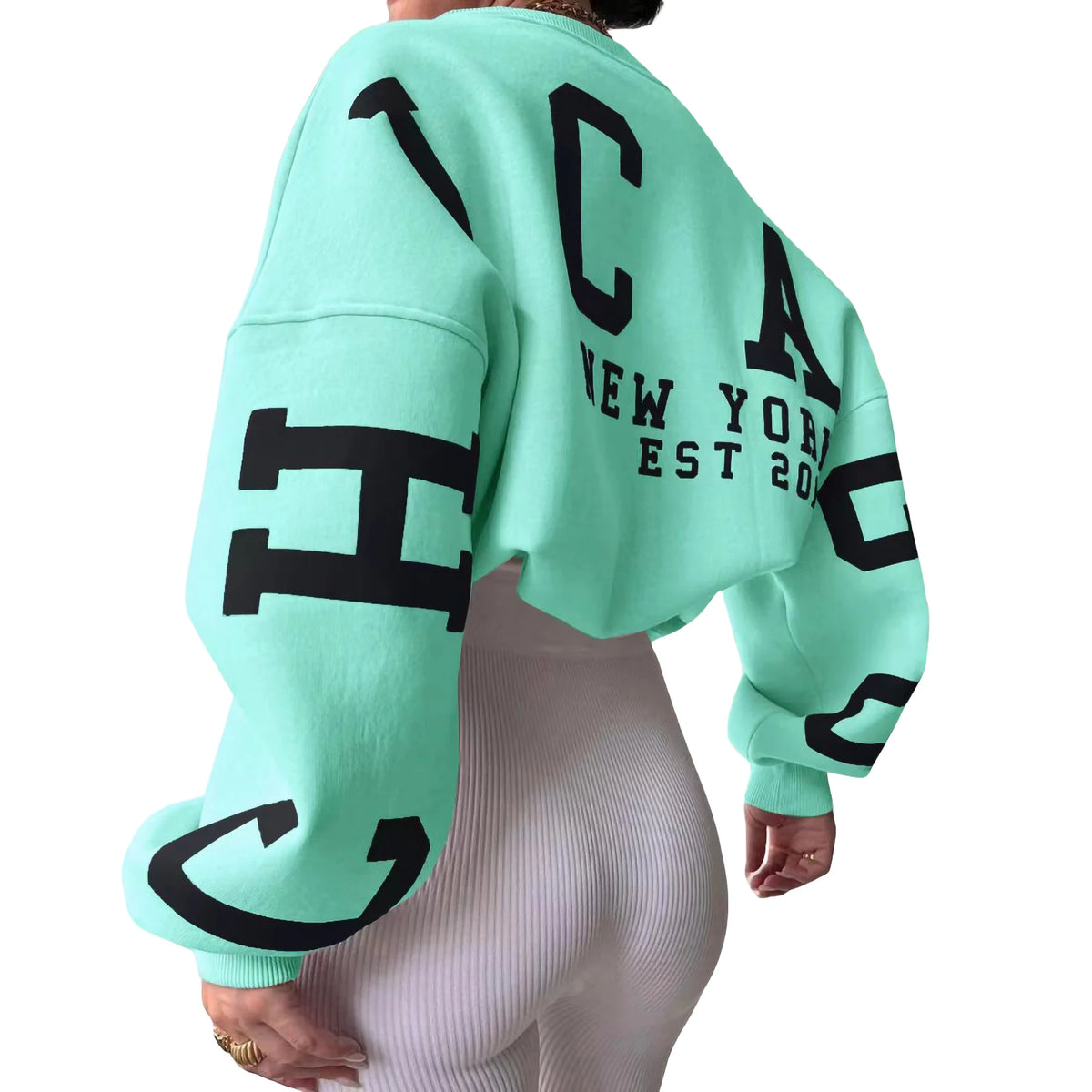 Women's Y2K Letter Print Relaxed Sweatshirt