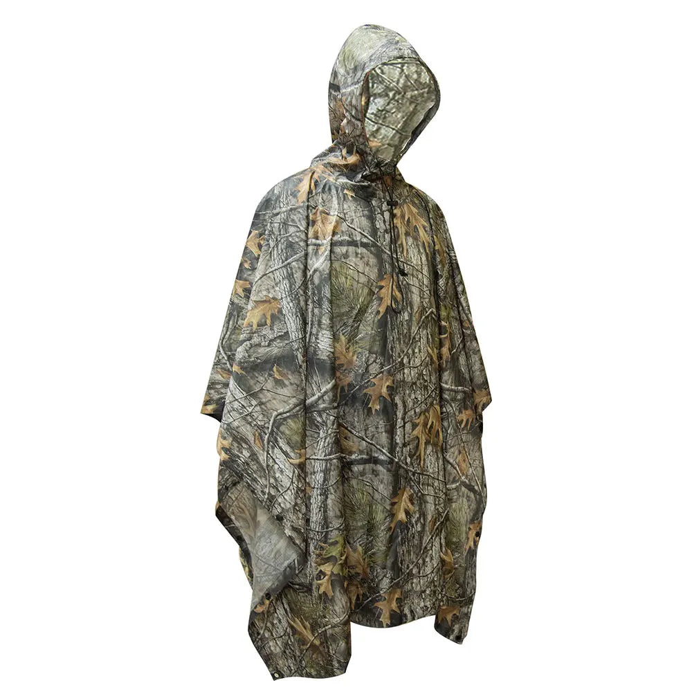 Tactical Camo Raincoat – Packable Waterproof Poncho