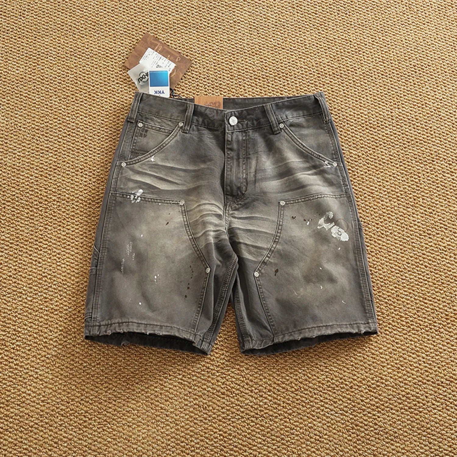 Men's Vintage Washed Cargo Shorts | Textured Cotton