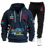 Men’s Multi-Pocket Hoodie & Athletic Pants Set