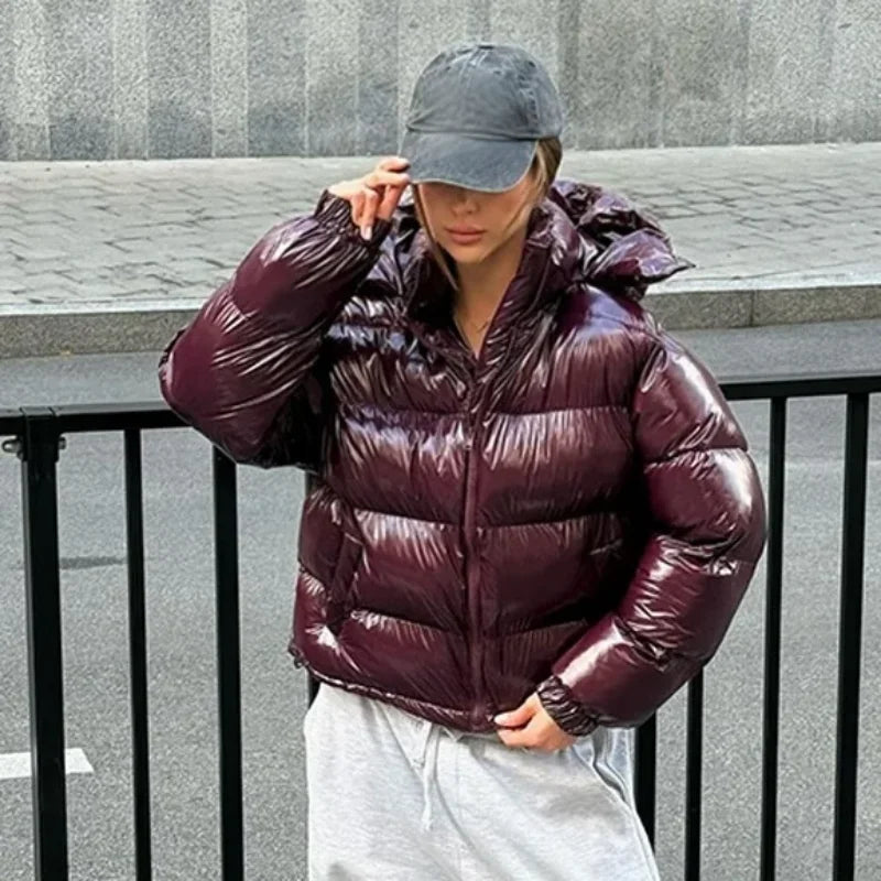 Women’s Hooded Puffy Cotton Jacket