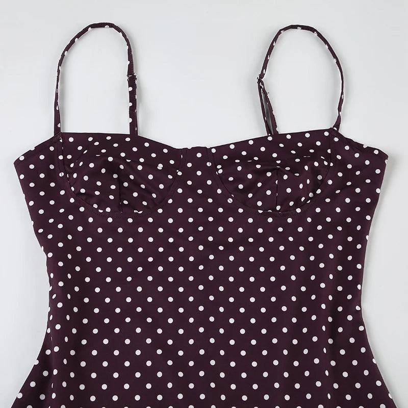 Y2K Polka Dot Mini Dress