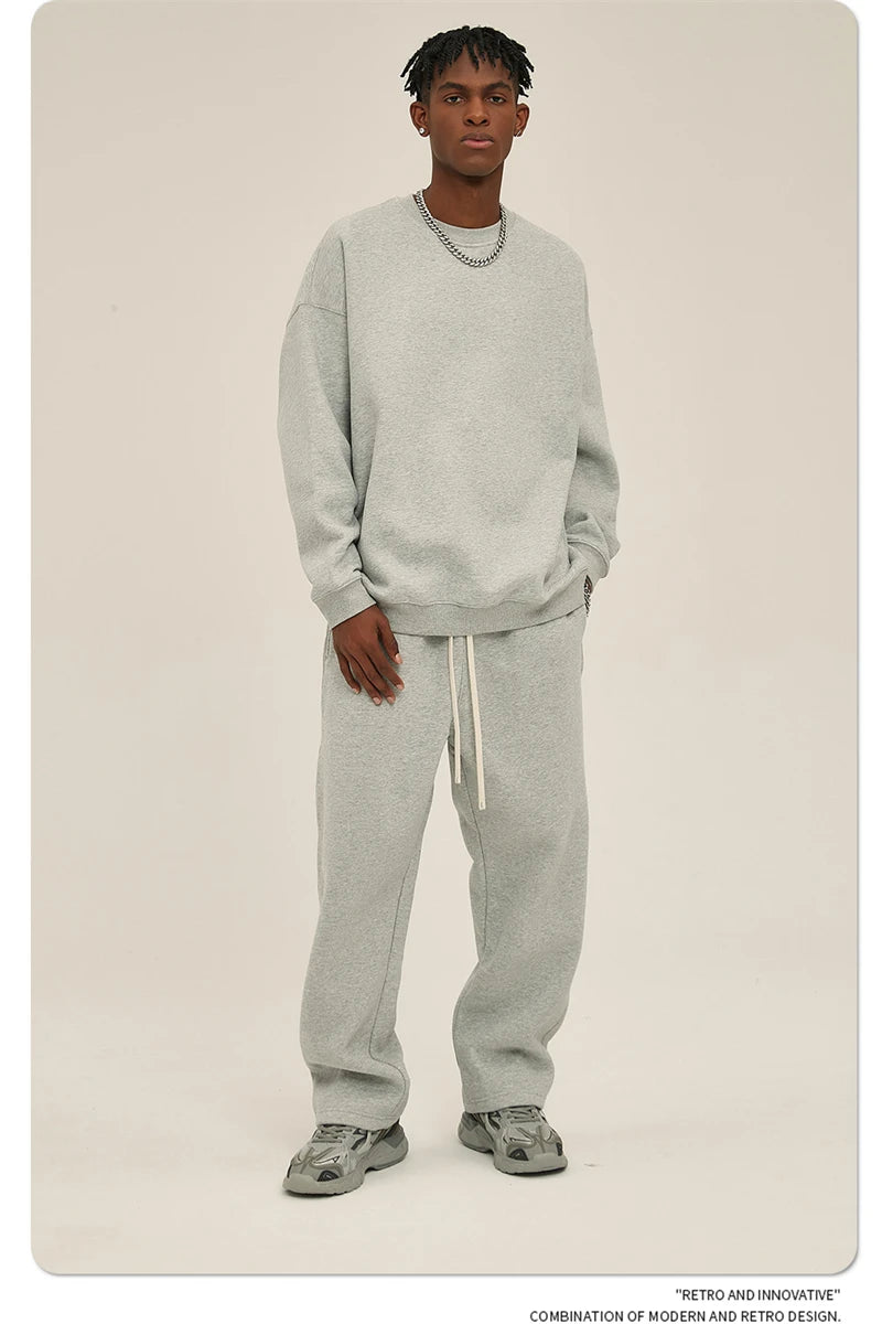 Men's 350gsm Fleece Crewneck Sweatshirt
