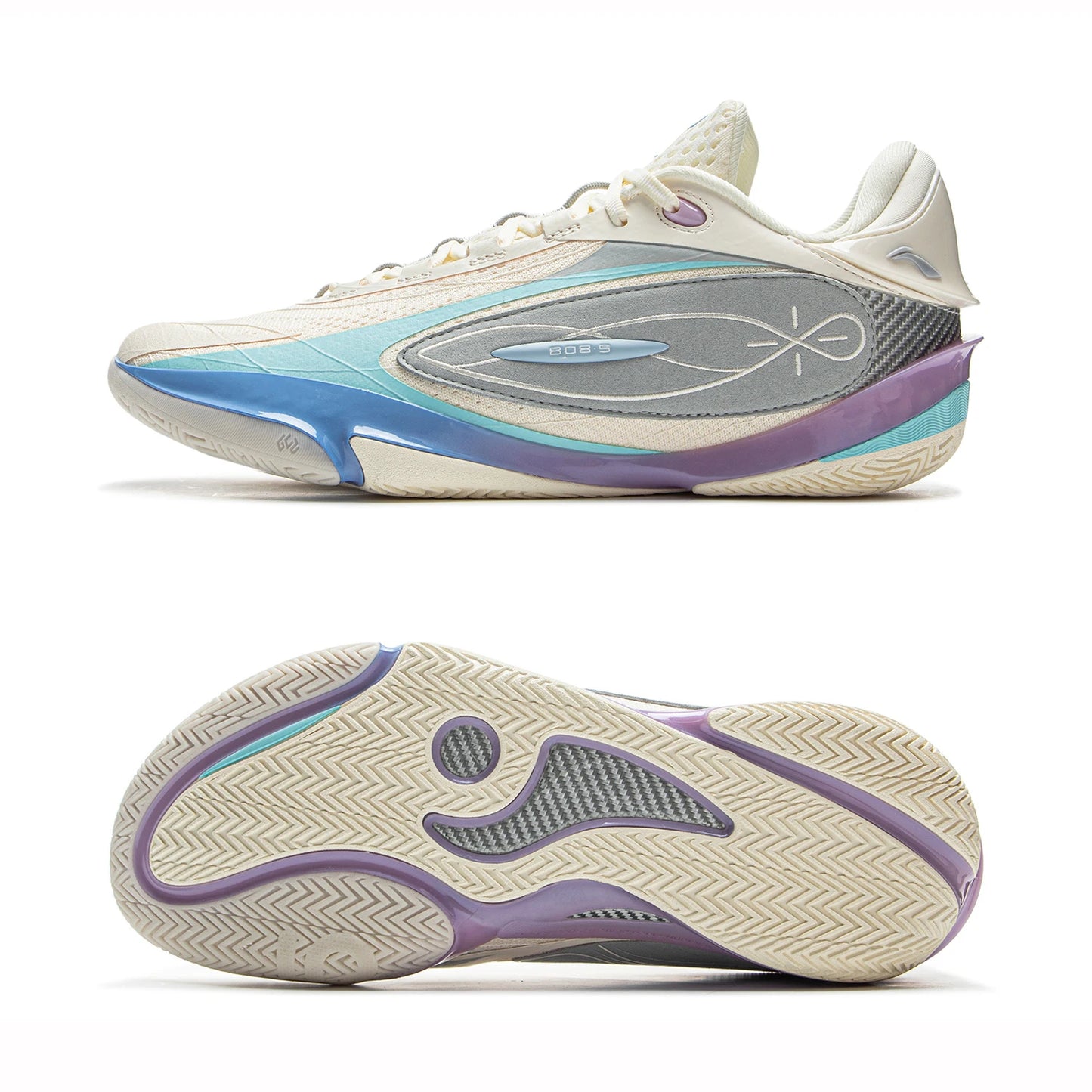 Li-Ning Men's WADE 808 5 ULTRA Professional Basketball Shoes SUPER BOOM Cushioning Wearable LiNing Sneakers Sport Shoes ABAV015