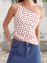 Floral Off-Shoulder Ruffle Crop Top