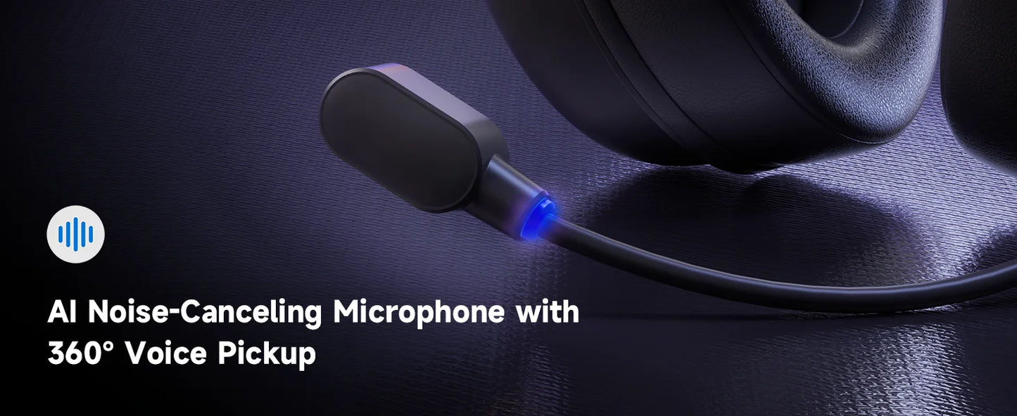 MCHOSE V9 Pro Gaming Wireless  Headset Surround Sound Headphones Noise Canceling Mic Low Latency Lightweight for PS5 PC SWITCH