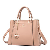 Luxury Triple-Layer Leather Tote & Crossbody