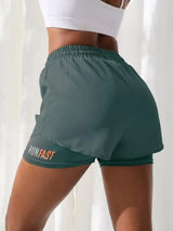 Women's High Rise 2-in-1 Running & Yoga Shorts