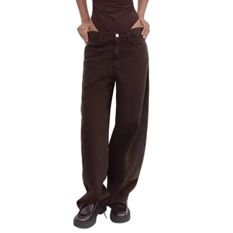 Maxdutti Retro Straight-Leg Mom Jeans | Cotton Denim