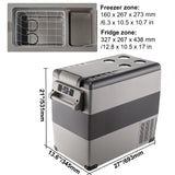 Succebuy 15-55L Portable Cooler Electric Compressor 12V/24V DC 110-240V AC Freezer Refrigerator for Home