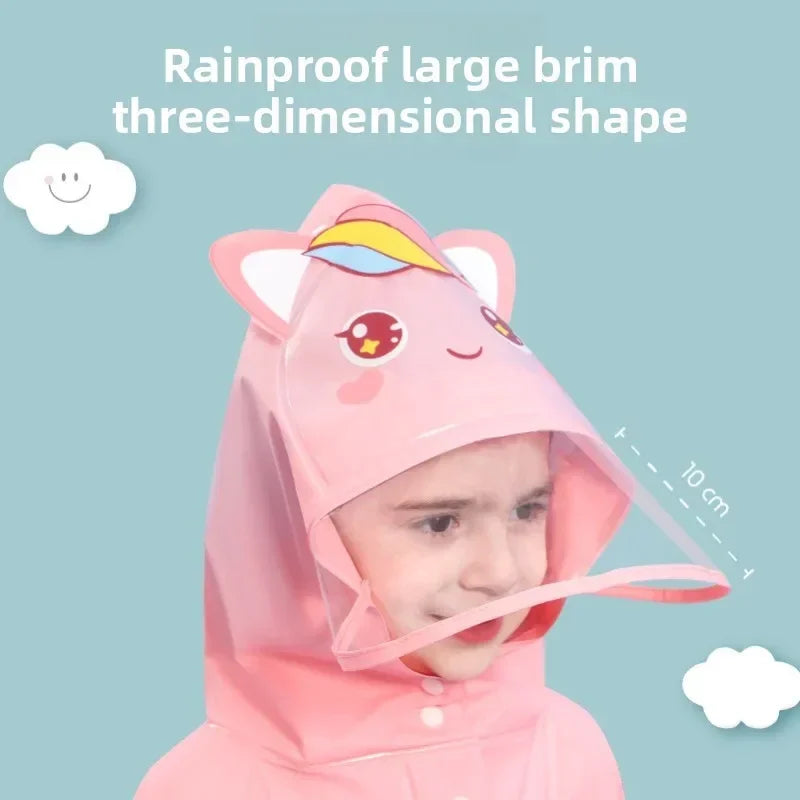 Kids' Cartoon Raincoat – Fun & Waterproof Rain Gear