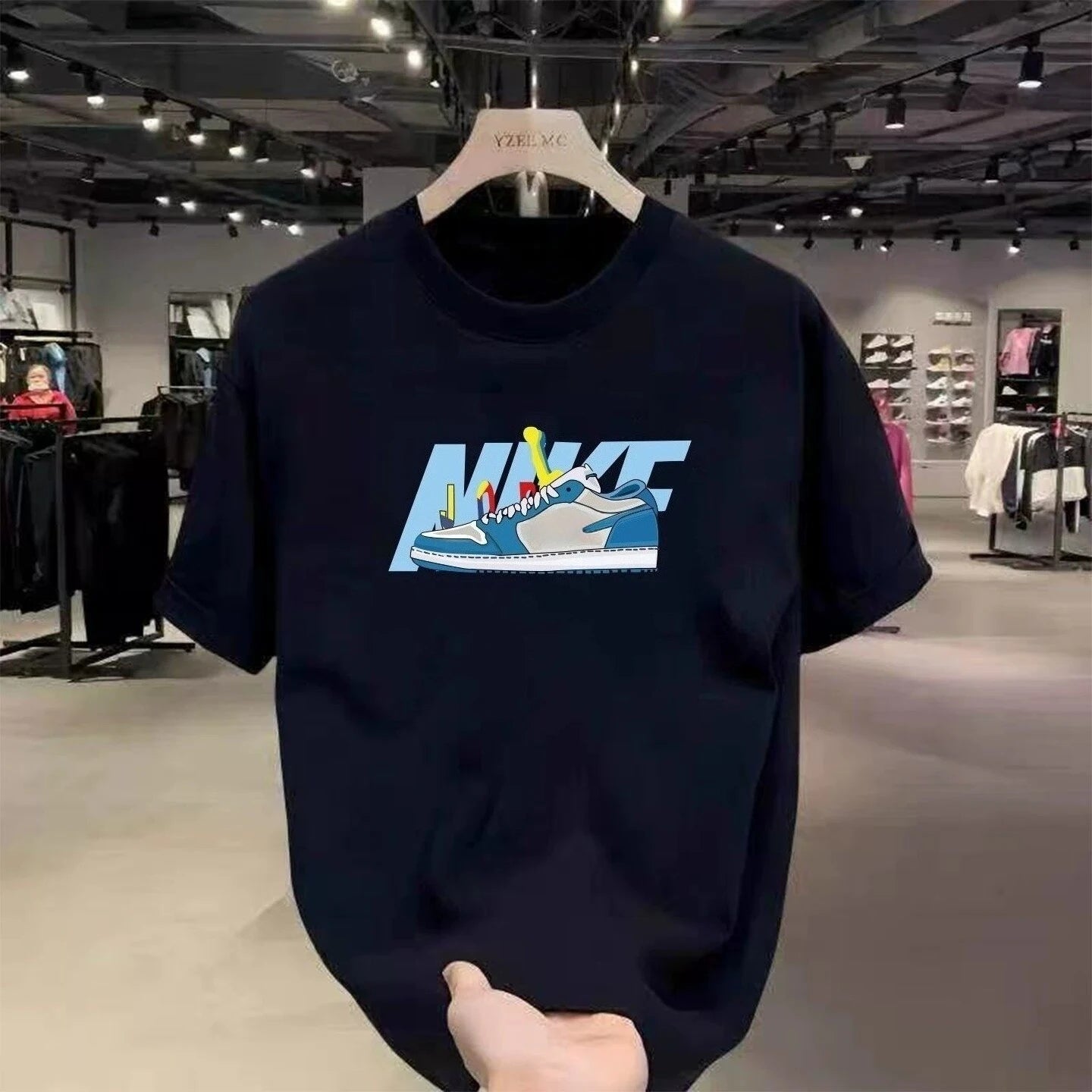 Men's Short Sleeve Round Neck T-Shirt — Loose Fit Casual Cotton Top