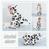 Plush Hooded Baby Winter Romper