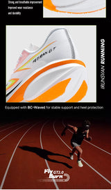 IRUNSVAN T800 Carbon Plate Running Shoes - Lightweight Racing Shoes for Men & Women - Marathon Training, Cushioned & Anti-Slip