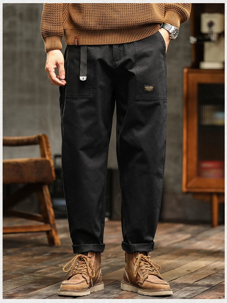 HIQOR Men's Relaxed Cargo Pants – Vintage Safari Style