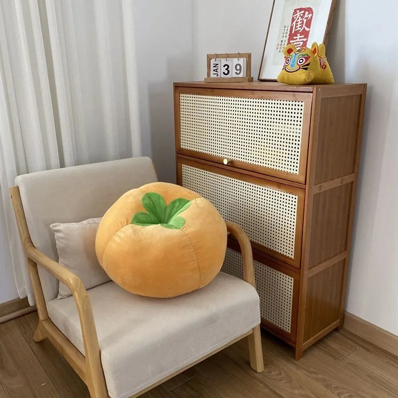 ins cute soft cute mushroom tomato futon cushion bed cushion doll throw pillow lazy living room sofa pillow