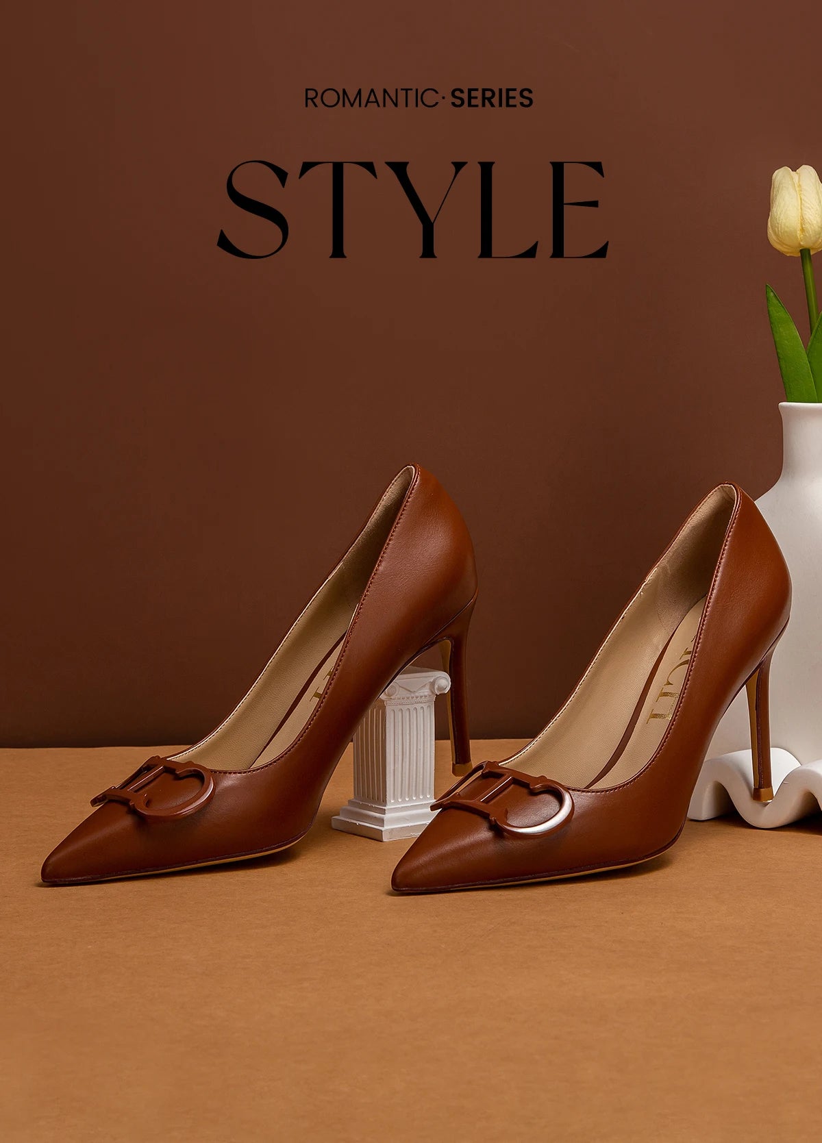 CHCH Women's Pointed Toe Ankle Strap Platform Heels