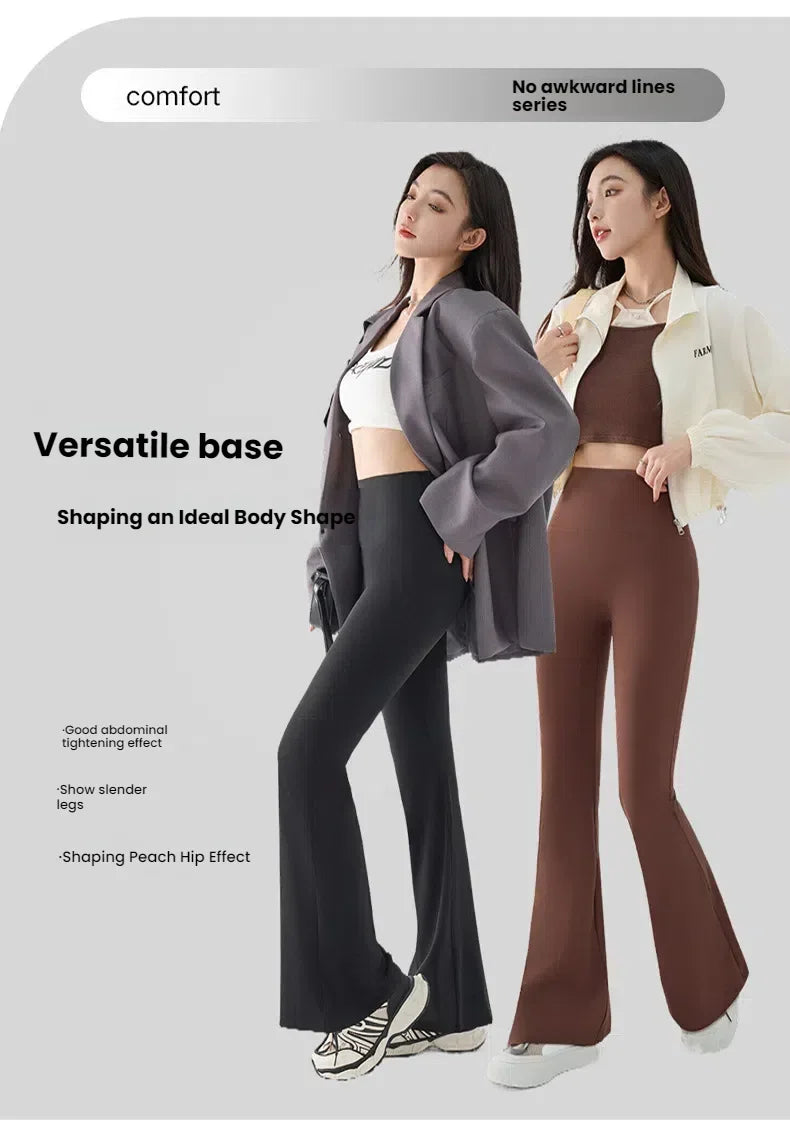 Women's High Waist Stretch Flared Pants