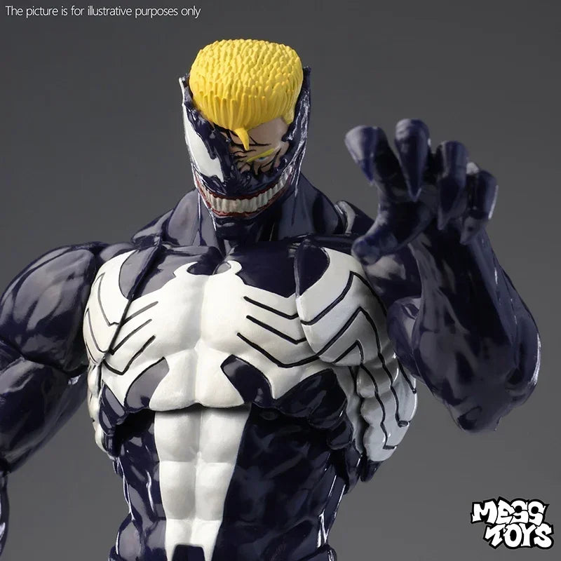 100% Original HOT Mess Toys Venom & Black Spider-Man Eddie Action Figure Anime Collectible Model Statue Gift Toys