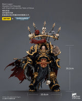 JOYTOY Warhammer 40k 1/18 Action Figures Black Legion Abaddon the Despoiler with Drach'nyen and the Talon of Horus