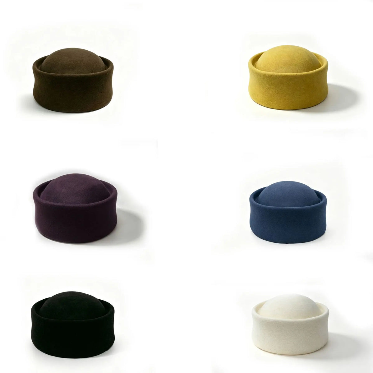 Women's Wool Felt Pillbox Beret Hat