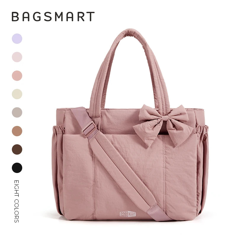 Women's Large Capacity Multi-Pocket Tote Shoulder Bag
