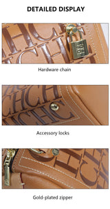 CH Niche Brand Women's Bucket Bag New Large Capacity Letter Print Design 2026 New Women's Classic Handbag