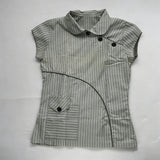 Y2K Gothic Aesthetic Top Square Neck Women's Retro Harajuku Fashion Casual Fairy Style Sweet and Cute Emotional Girl