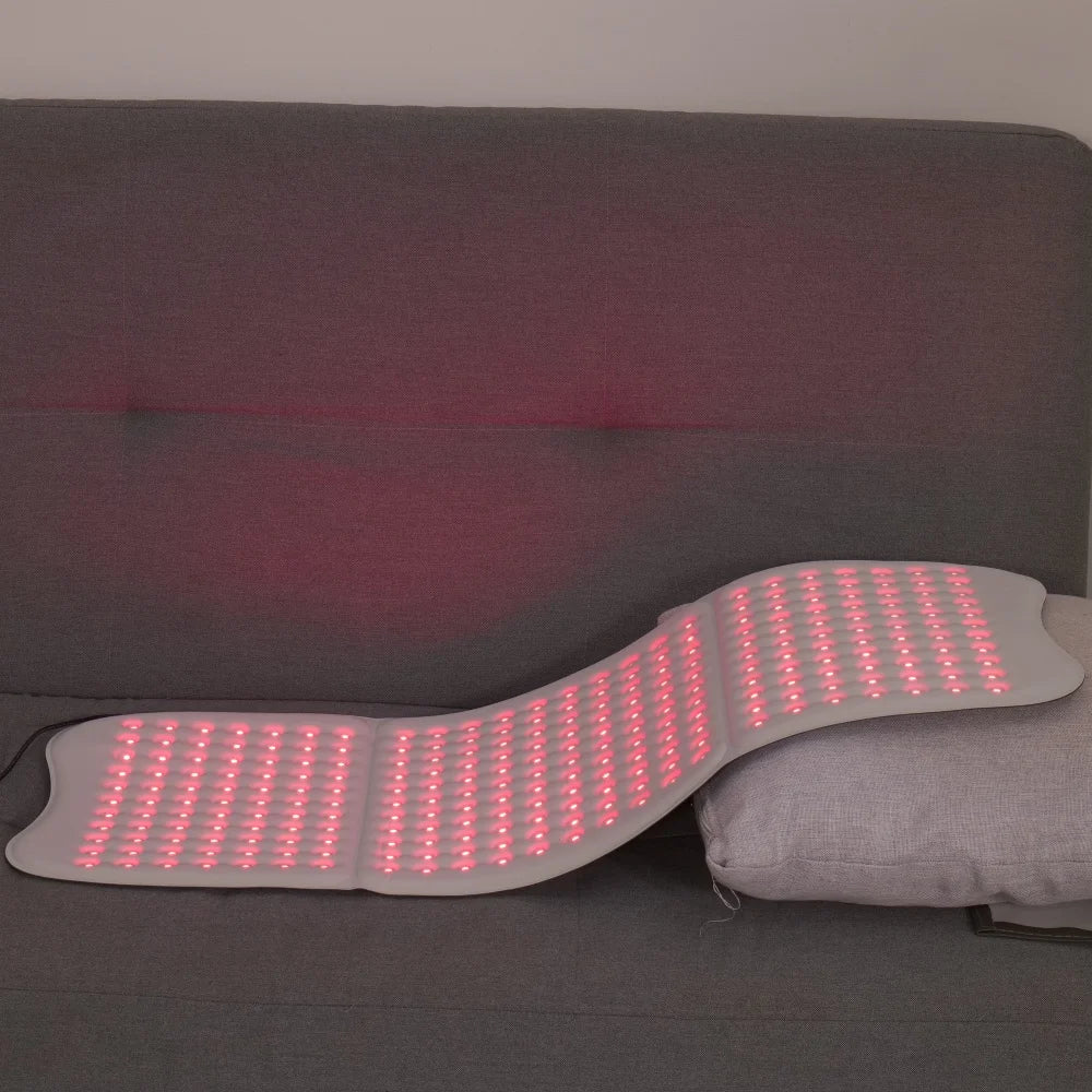 Upgraded Hello Face L7 Large Red Light Therapy Mat 792pcs LEDs 660 & 850nm Infrared Light Therapy Pad For Full Body Pain Relief