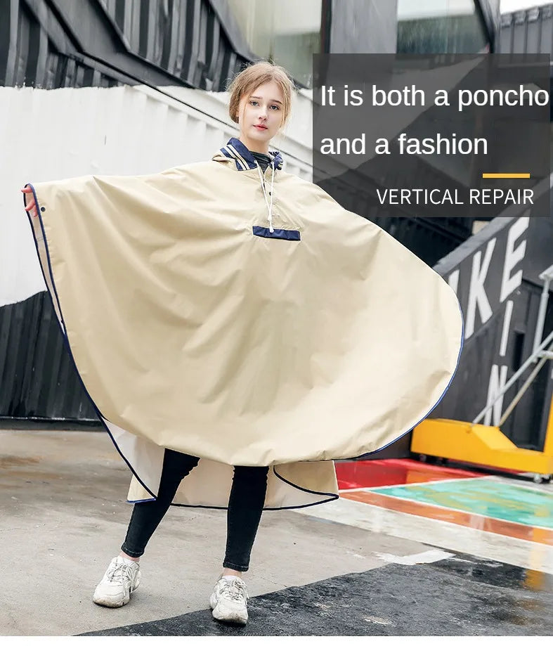 Kids' Cloak-Style Waterproof Poncho Raincoat