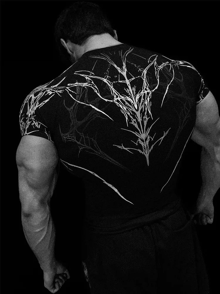 2026 New Men's Gym Compression Shirt Quick Dry Muscle Training Tee High Stretch Athletic Top for Men Summer GYM T-shirt Men's