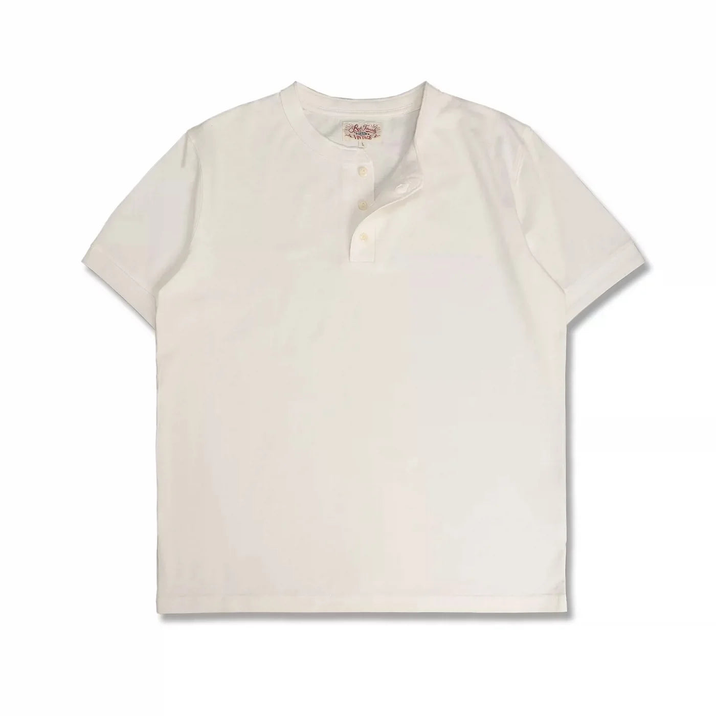 Heavyweight Cotton Henley Tee – Vintage Everyday Essential