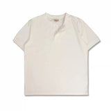 Heavyweight Cotton Henley Tee – Vintage Everyday Essential